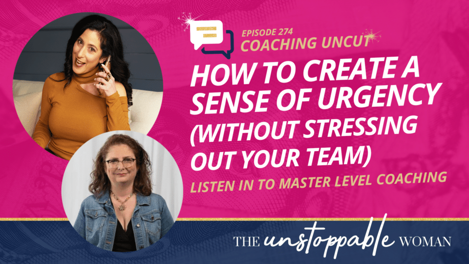 how to create sense of urgency without stressing team members